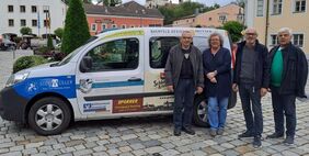 Die vier ehrenamtlichen Fahrer