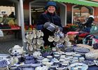 Mit Bunzlauer Keramik auf dem Markt vertreten