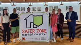 Teilnehmer der Aktion Safer-Zone