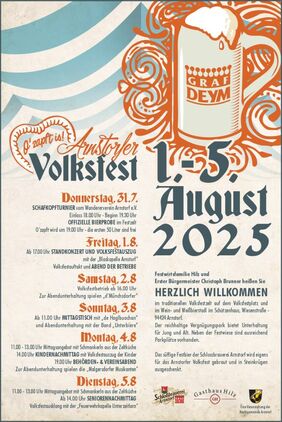 Arnstorfer Volksfest - Programm 2025