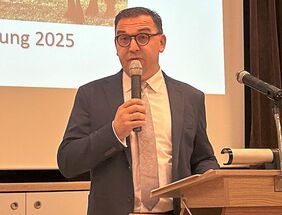 Bürgermeister Brunner bei der Präsentation