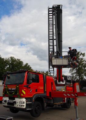 Eindrucksvolle Vorführung des neuen Fahrzeuges