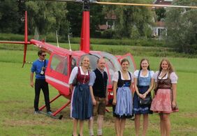 Gewinner des Hubschrauberrundfluges