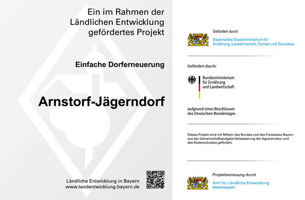 Arnstorf - Jägerndorf - Erläuterungstafel GAK und Landesmittel