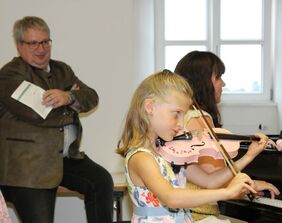 Orelie Rebl an der Violine