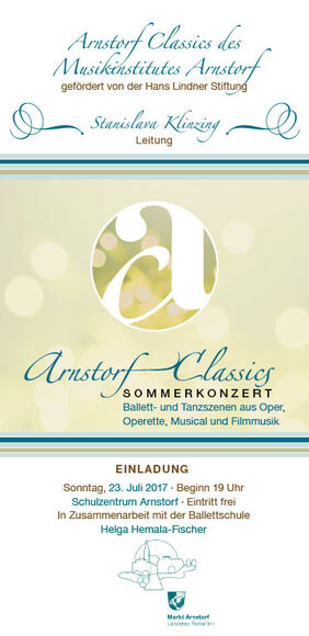 Flyer Einladung Sommerkonzert